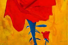 Acryl op doek Afm 1.50 bij 1 meter