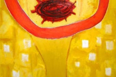 Acryl op doek Afm 1.50 bij 1 meter